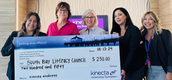 image of south bay literacy check presentation