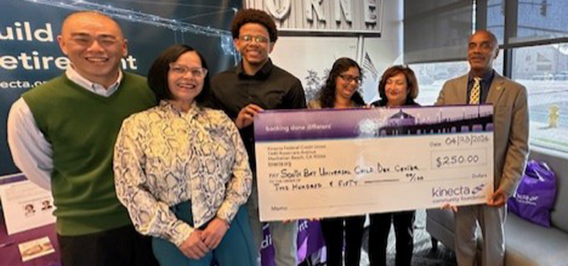 image of South Bay Universal Child Development Center check presentation